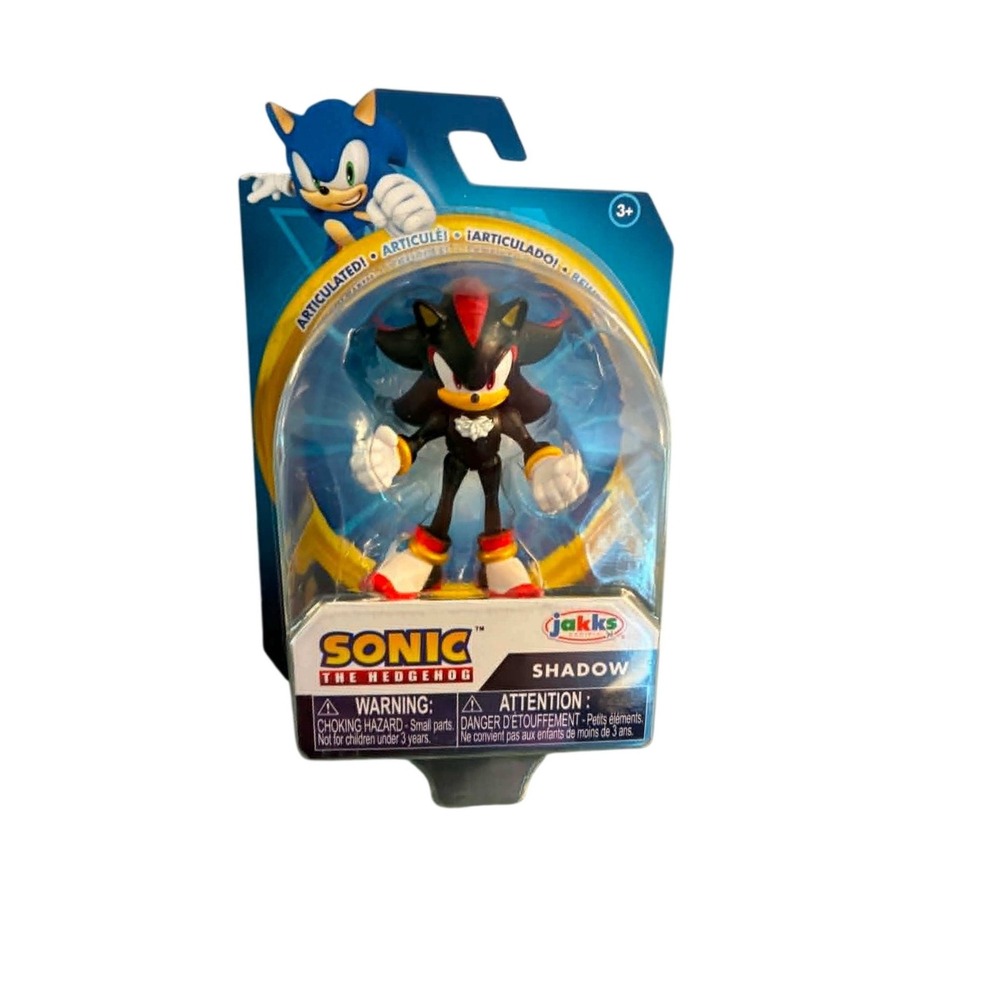 Jakks Pacific Shadow the Hedgehog Action Figure 2.5in‎ Black Articulated Sonic
